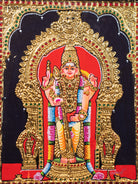 Artistic Lord Murugar Thanjavur painting 4
