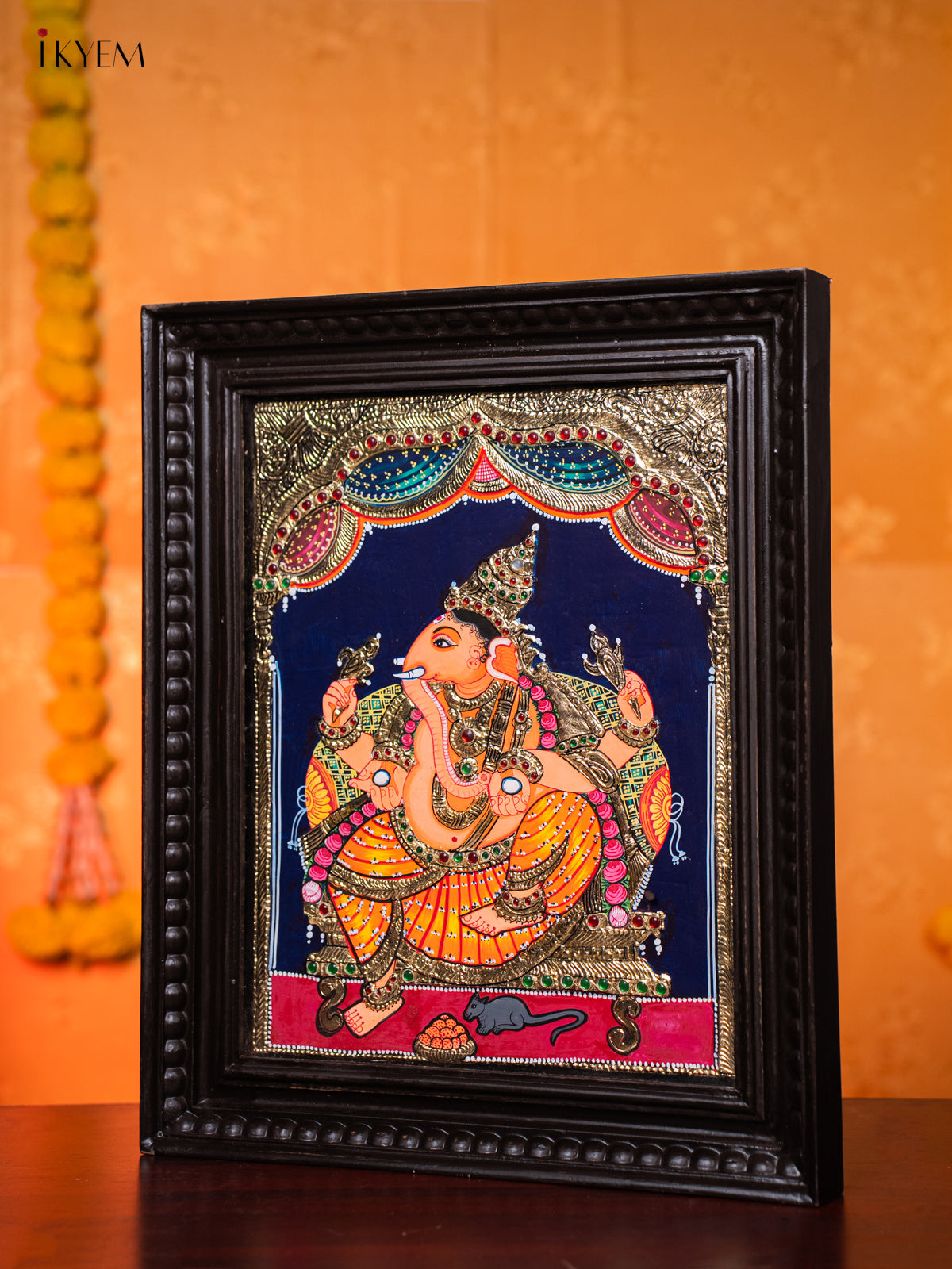 Decorative Lord Ganesha Thanjavur painting 1