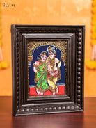 Krishna Rukmani Tanjore Painting 2