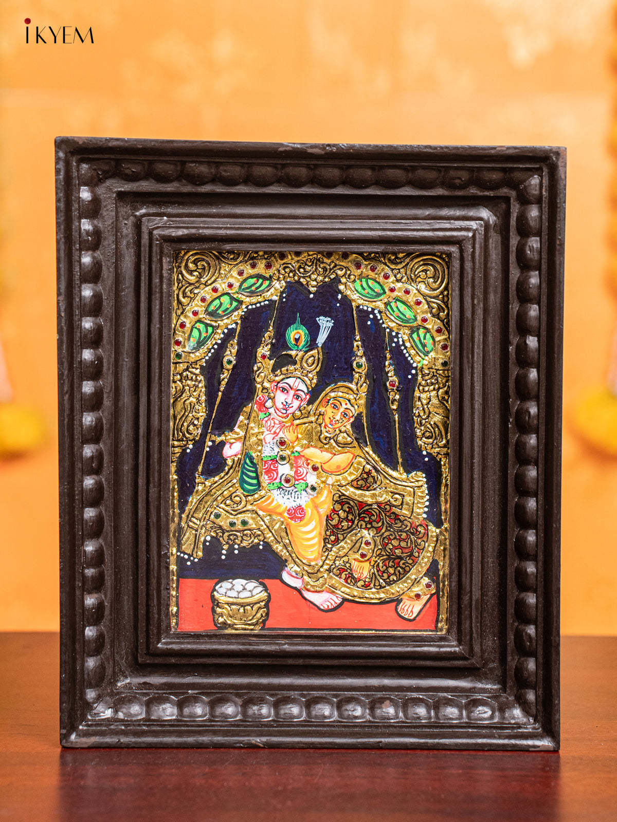 Elegant Radha Krishna Tanjore Painting  