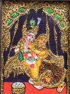 Elegant Radha Krishna Tanjore Painting  3