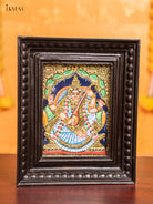 Elegant Saraswathi Tanjore Painting 1