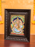 Elegant Saraswathi Tanjore Painting 3