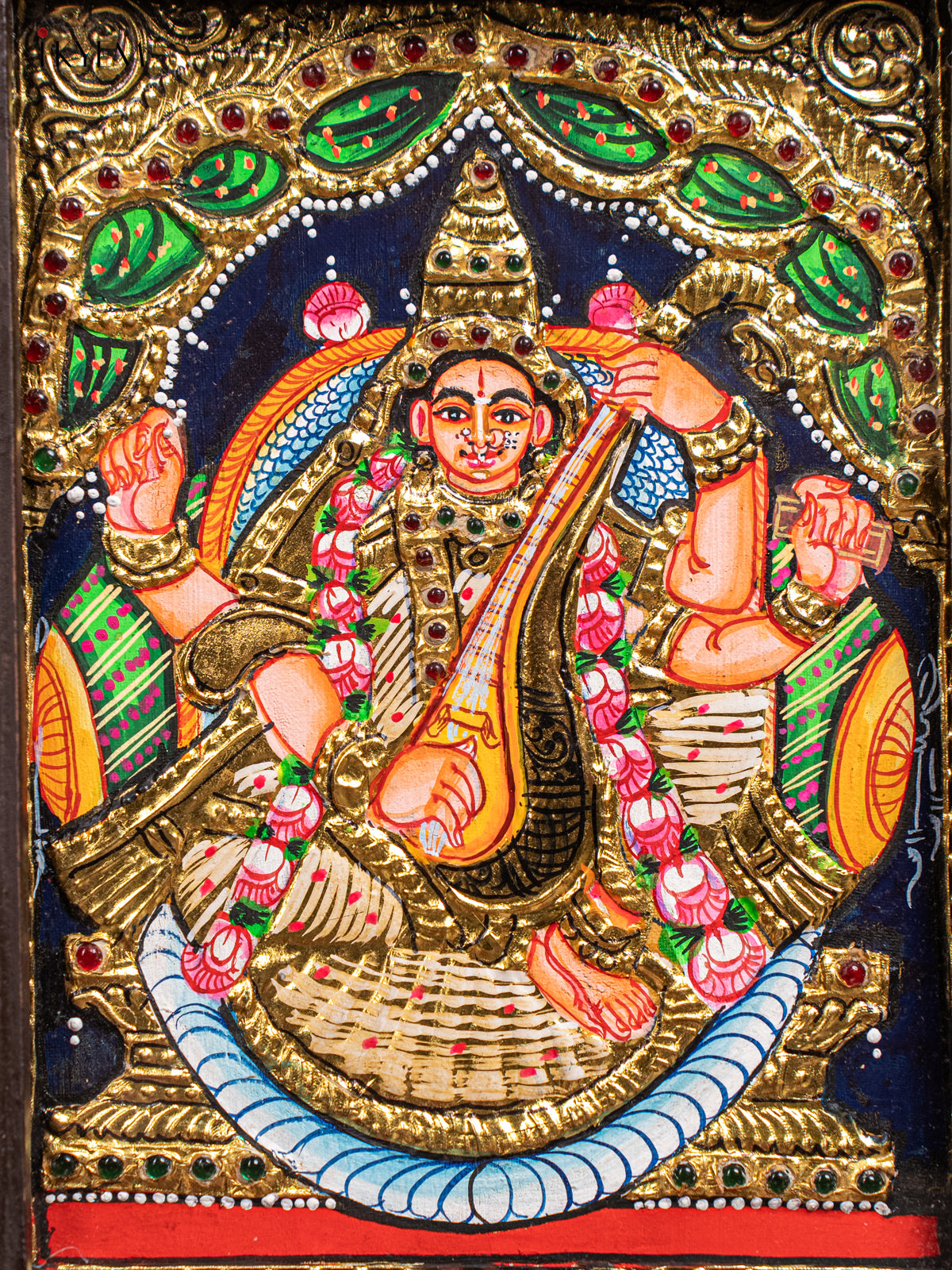 Saraswathi Tanjore Painting  2