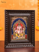 Ganesha Tanjore Painting  (11x9 Inch) - KJ28129 -1
