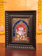 Ganesha Tanjore Painting  (11x9 Inch) - KJ28130 -3