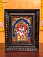 Ganesha Tanjore Painting  (11x9 Inch) - KJ28131 