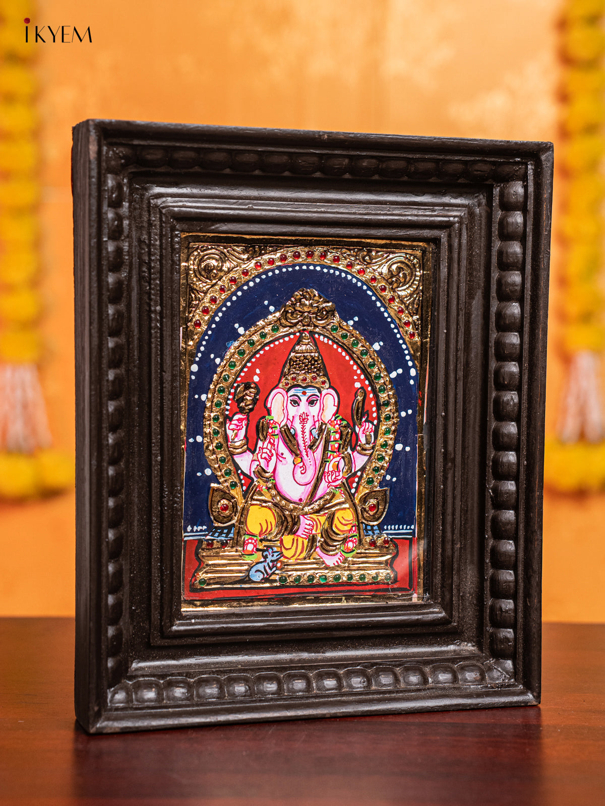 Ganesha Tanjore Painting  (11x9 Inch) - KJ28131 -1