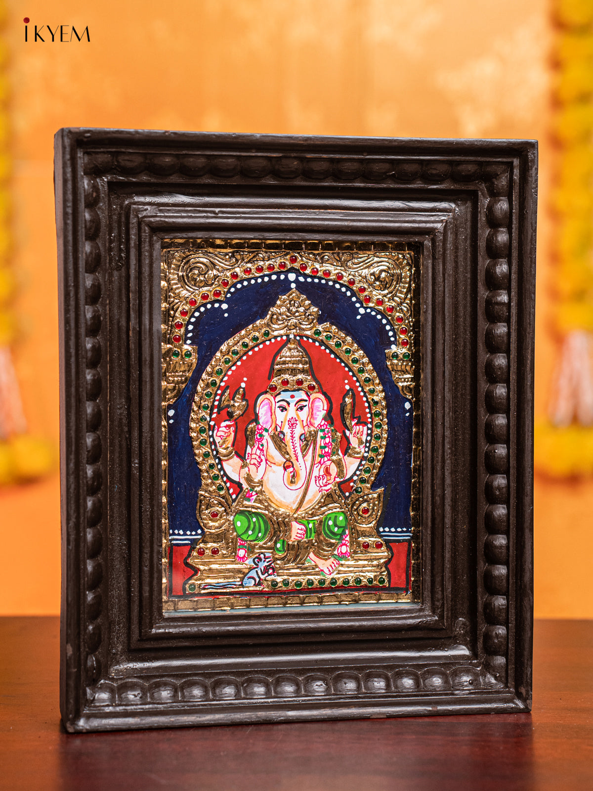 Ganesha Tanjore Painting  (11x9 Inch) - KJ28132 -1