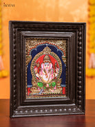 Ganesha Tanjore Painting  (11x9 Inch) - KJ28132 -1