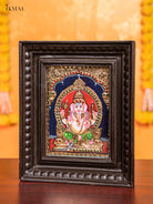 Ganesha Tanjore Painting  (11x9 Inch) - KJ28132 -3