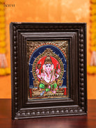 Ganesha Tanjore Painting  (11x9 Inch) - KJ28133 -1
