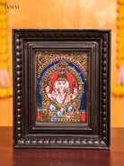 Ganesha Tanjore Painting  (11x9 Inch) - KJ28135