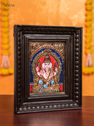 Ganesha Tanjore Painting  (11x9 Inch) - KJ28135 -1