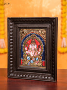 Ganesha Tanjore Painting  (11x9 Inch) - KJ28135 -3