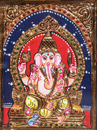 Ganesha Tanjore Painting  (11x9 Inch) - KJ28136 -2