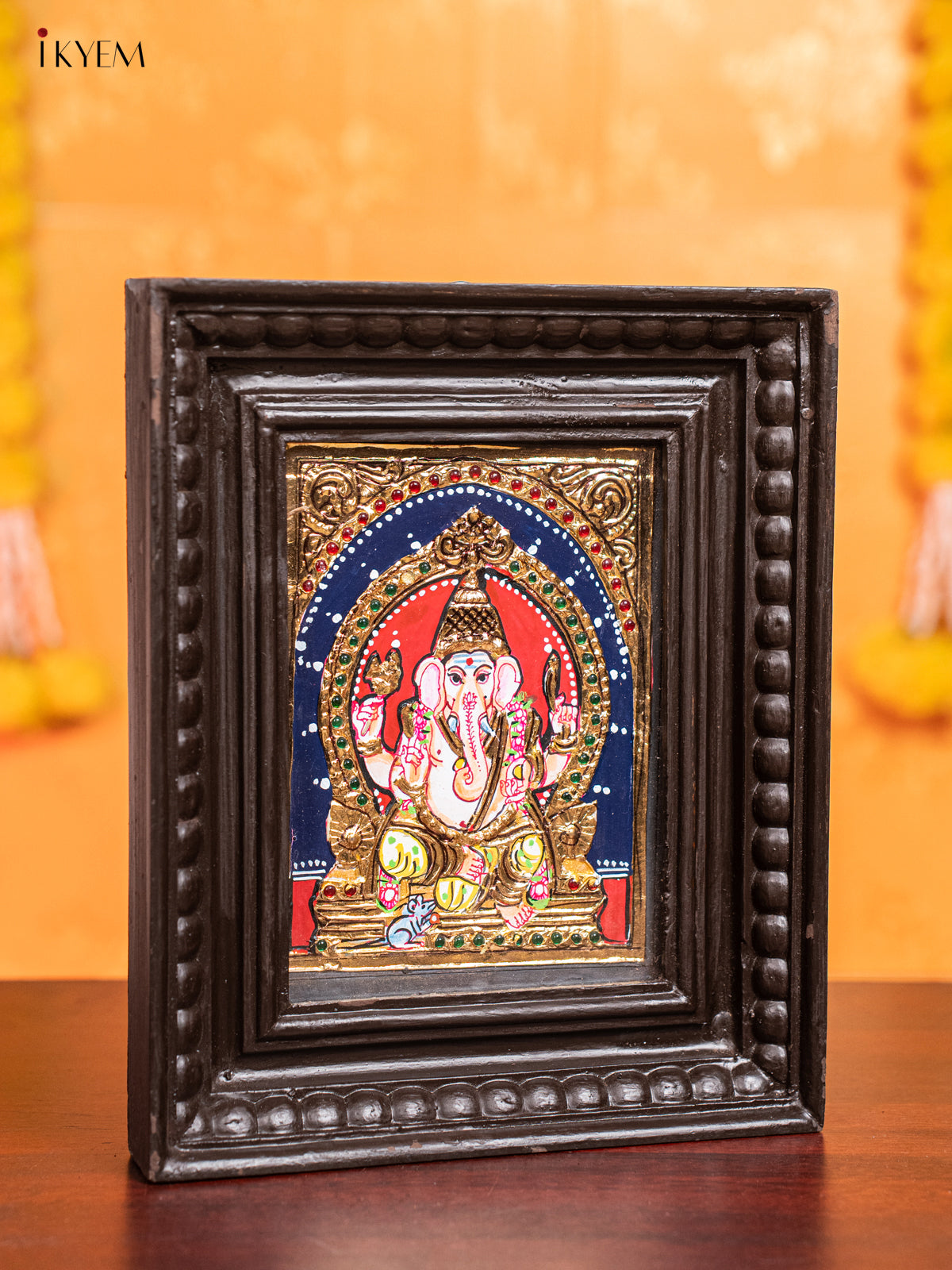 Ganesha Tanjore Painting  (11x9 Inch) - KJ28136-1