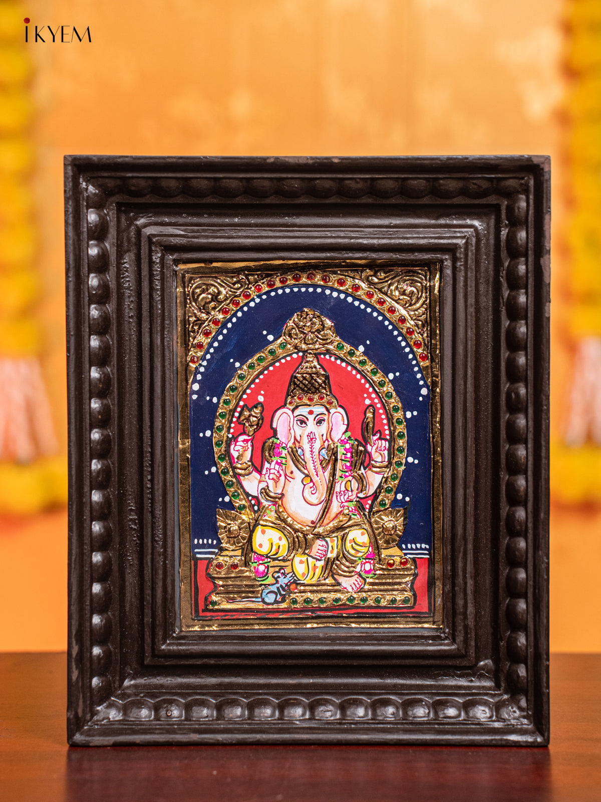 Ganesha Tanjore Painting  (11x9 Inch) - KJ28137