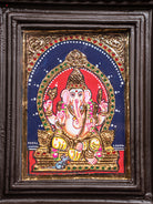 Ganesha Tanjore Painting  (11x9 Inch) - KJ28137 -2