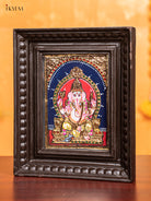 Ganesha Tanjore Painting  (11x9 Inch) - KJ28137 -3
