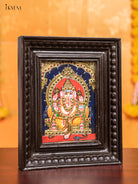 Ganesha Tanjore Painting  (11x9 Inch) - KJ28138 -1