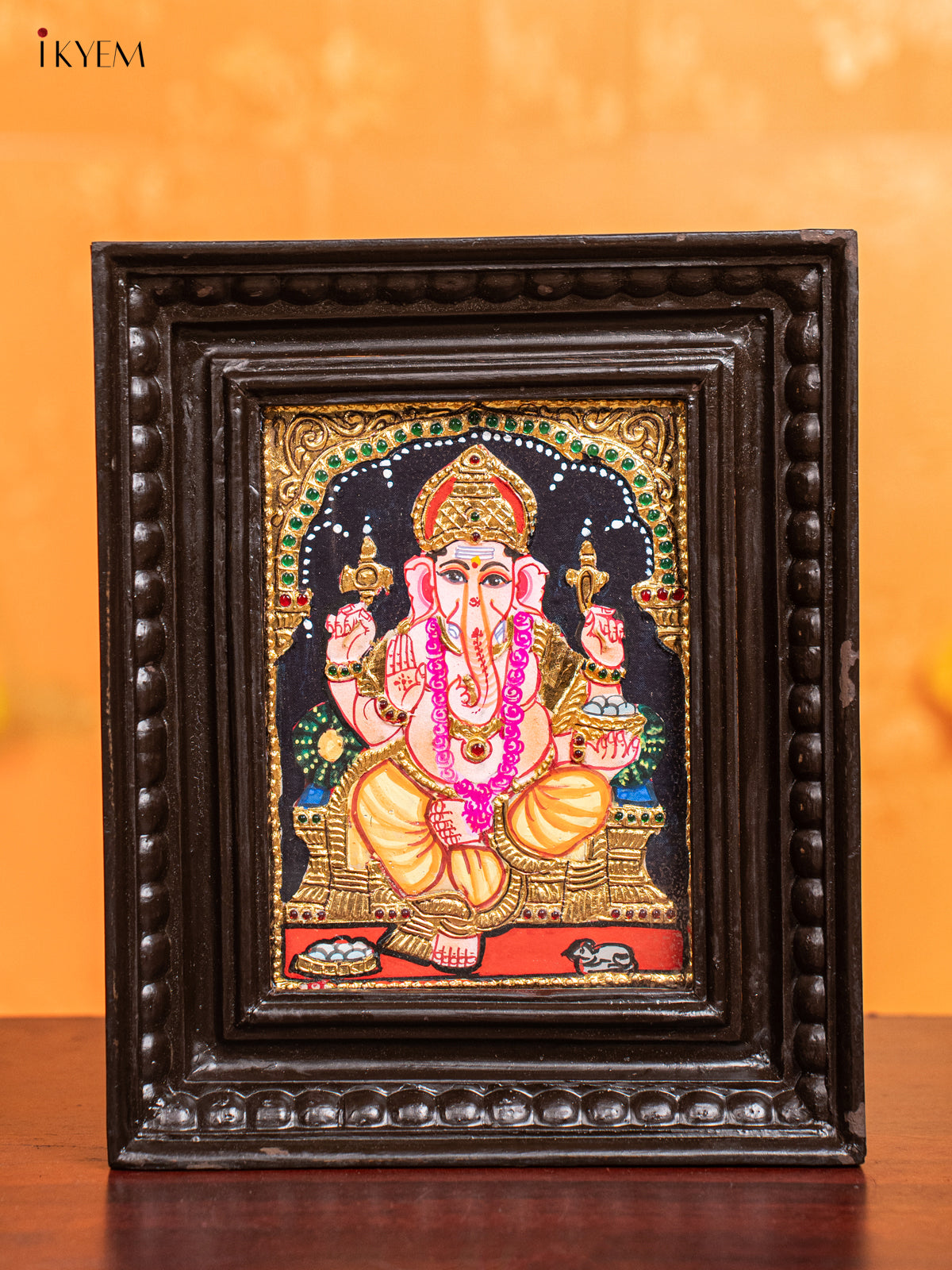 Ganesha Tanjore Painting  (11x9 Inch) - KJ28139