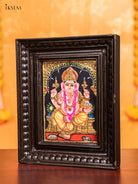 Ganesha Tanjore Painting  (11x9 Inch) - KJ28139 -3