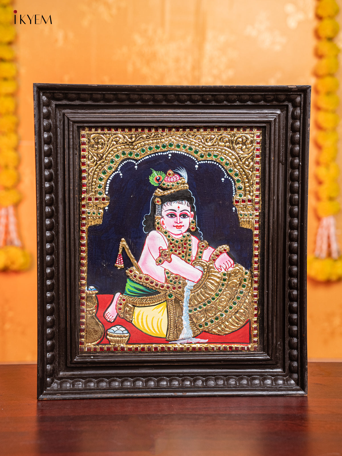 Butter Krishna Tanjore Painting  