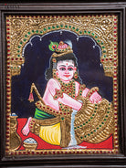 Butter Krishna Tanjore Painting  2