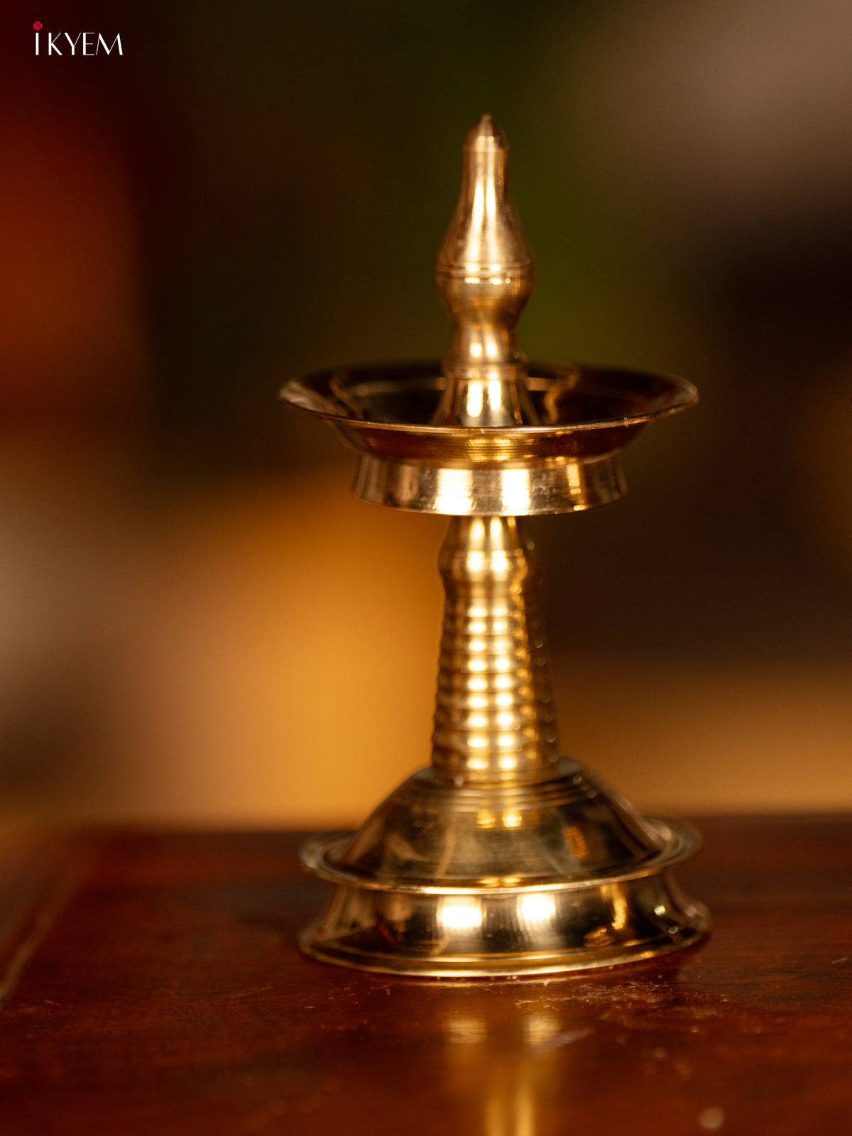 Brass Kerala Diya (set of 2) - 6 inch - KK26123