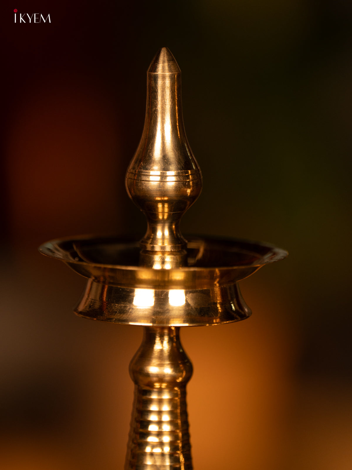 Brass Kerala Diya (set of 2) - 9 inch - KK26124