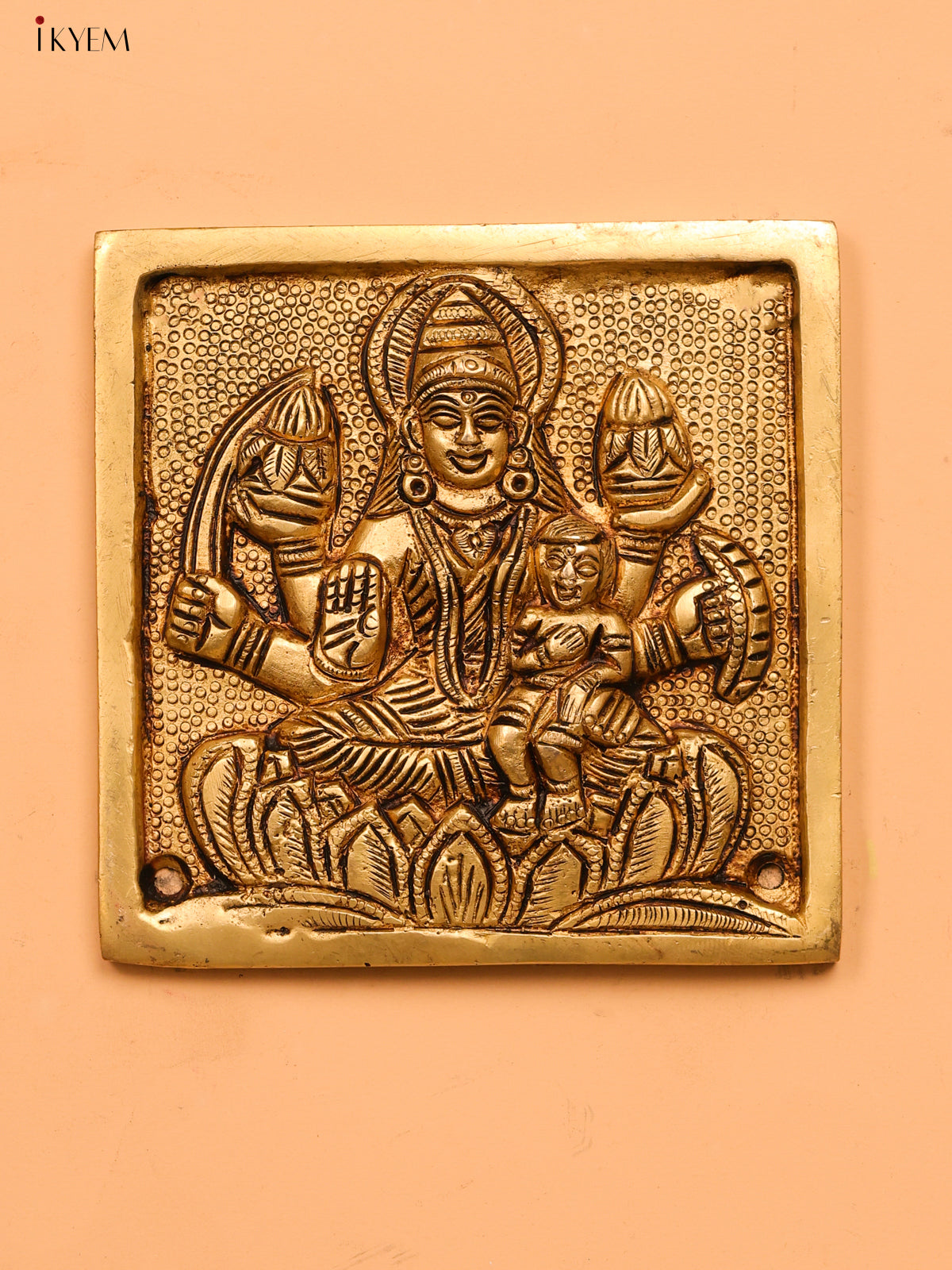Brass Ashtalakshmi Wall Hanging (set of 8)- 4 inch - KK26167