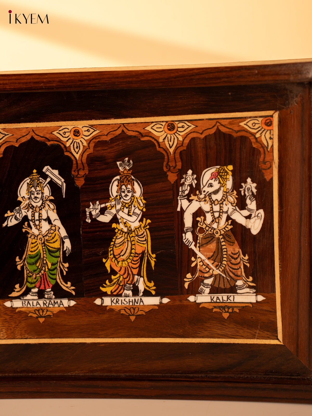 Mysore Rosewood Inlay Frame - Dasavatharam - KK26257