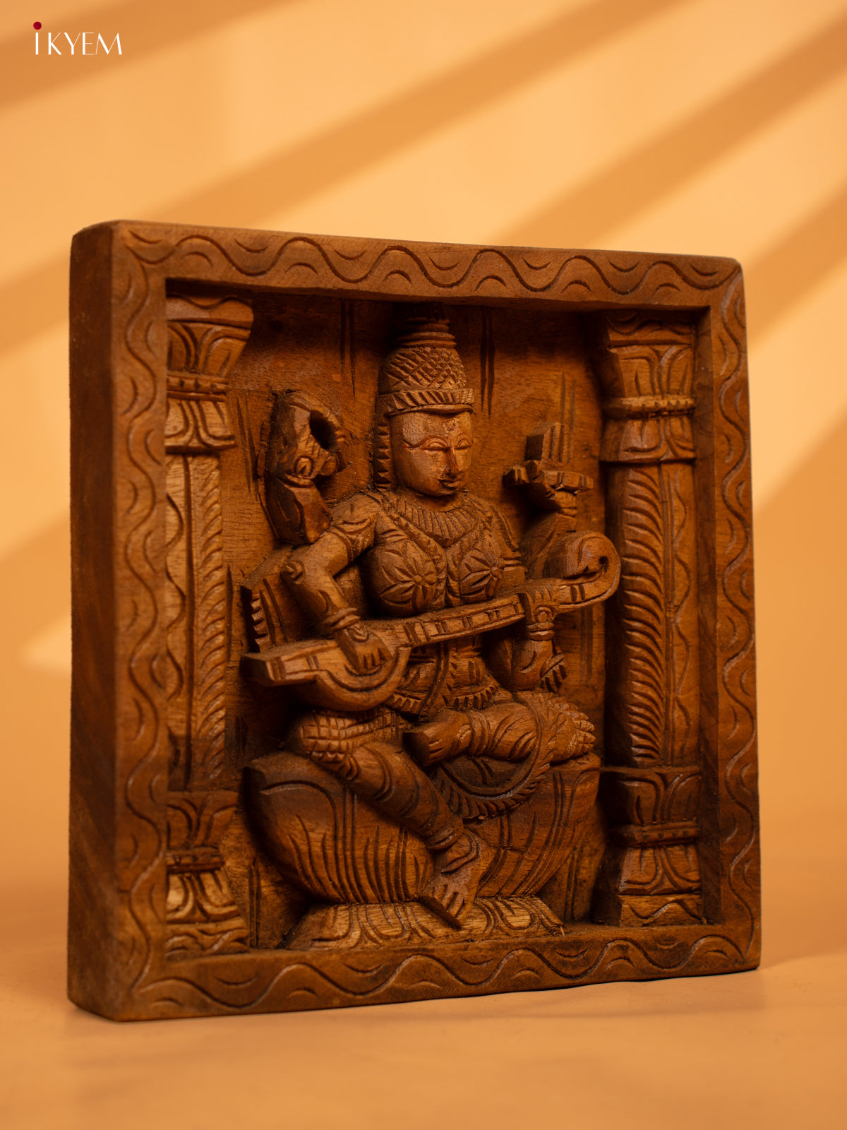 Saraswati panel Hand Carved - KL05118