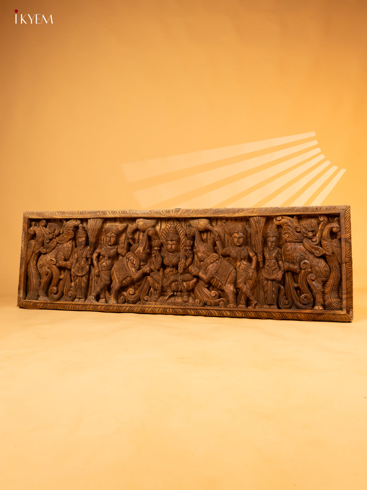 Wooden Gajalakshmi panel - KL05135