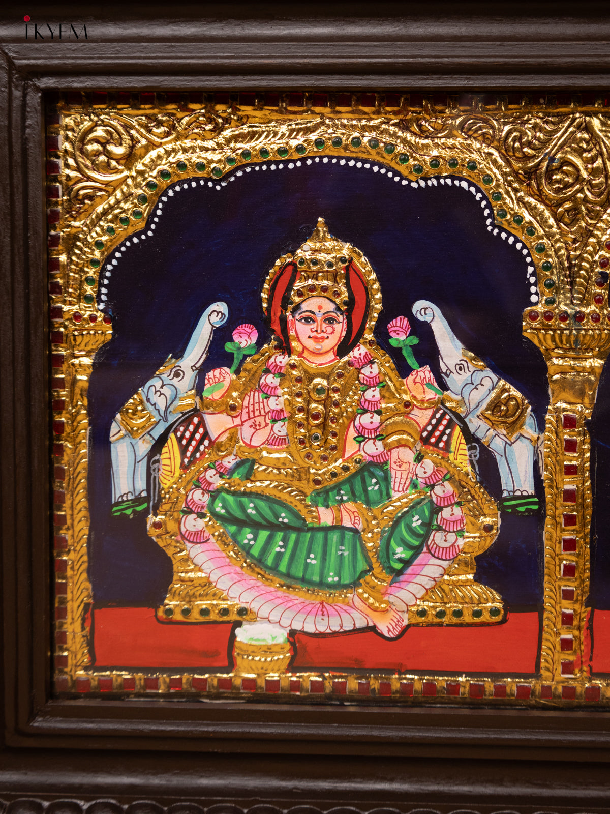 Lakshmi Ganesha Saraswati-Tanjore Panting(19x23)-KL11115