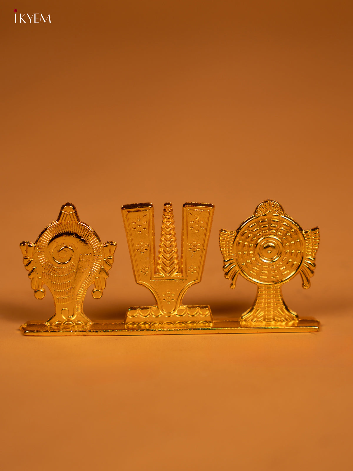 Gold plated Shank Chakra Naama Stand - KL13113