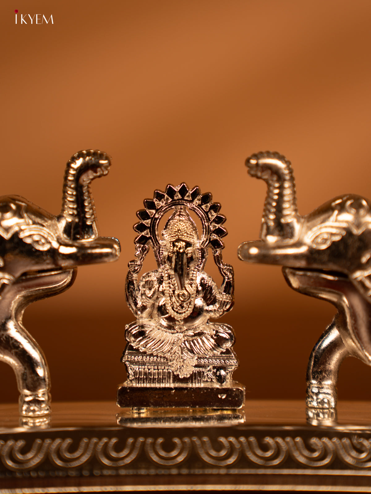 Elephant Kumkum Holder with Ganesha - KL13121