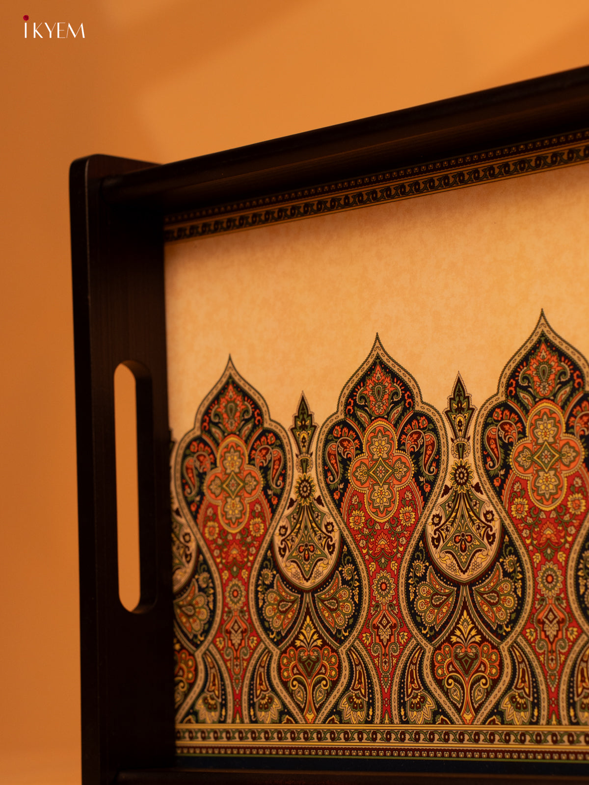 Ornate Paisley Wooden - Tray Medium (16×10) Inch- KL18116