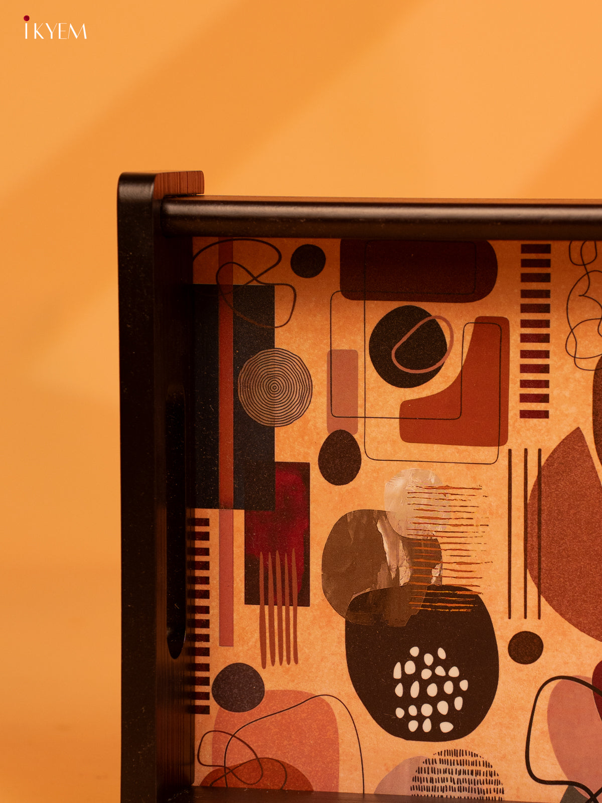 Abstract Art Wooden-Tray small (14×8) Inch - KL18119