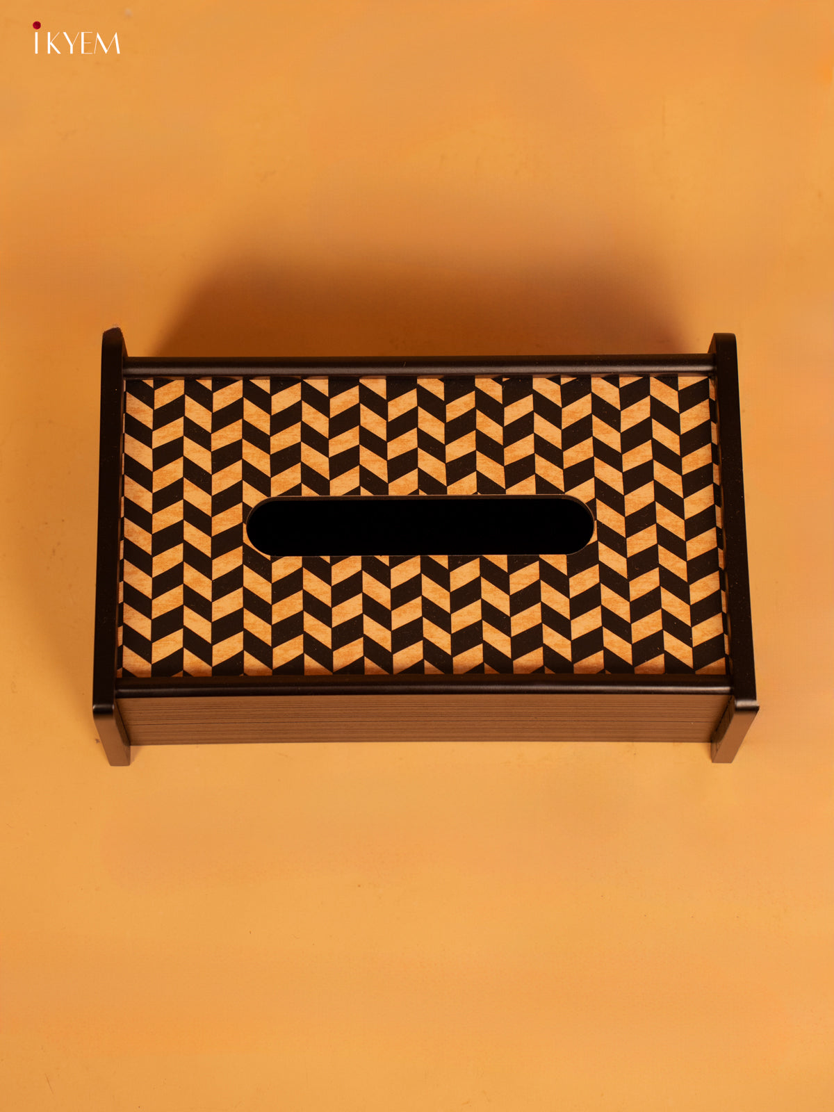 Chevron Wooden - Tissue Holder (5.5 ×9) Inch- KL18133