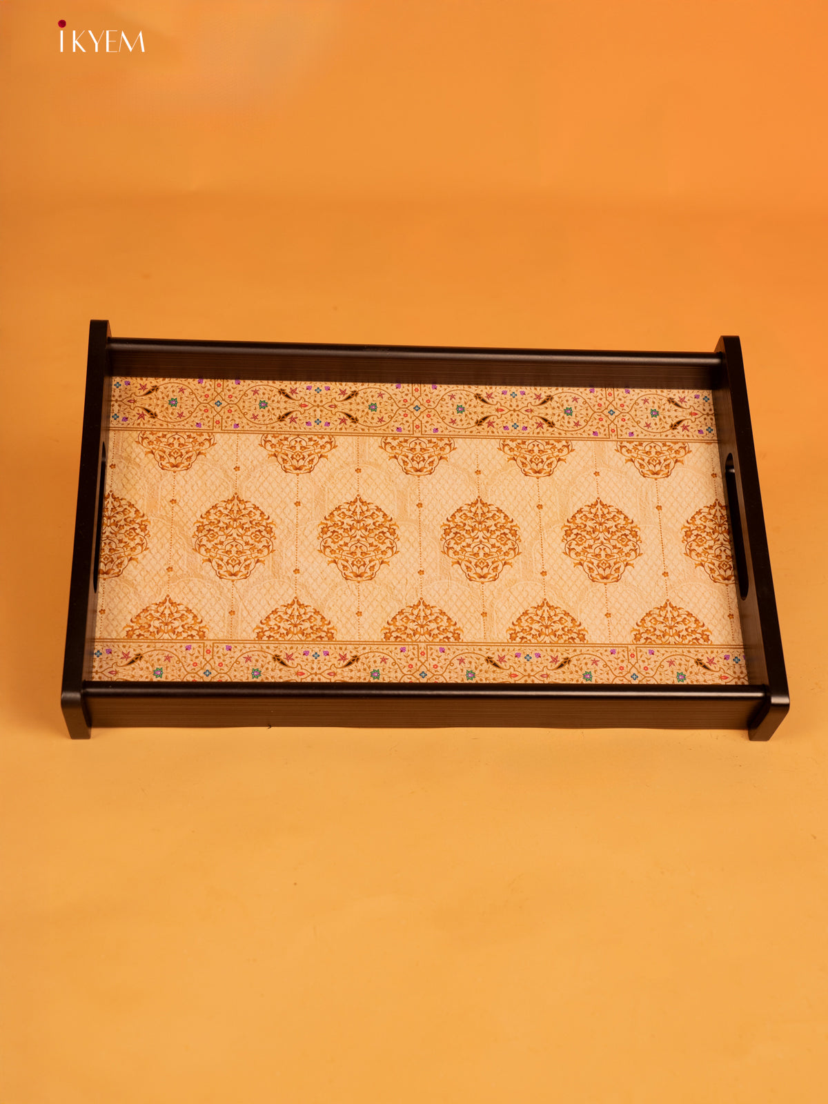 Mughal Aiden Wooden -Tray small(14×8) Inch - KL18135
