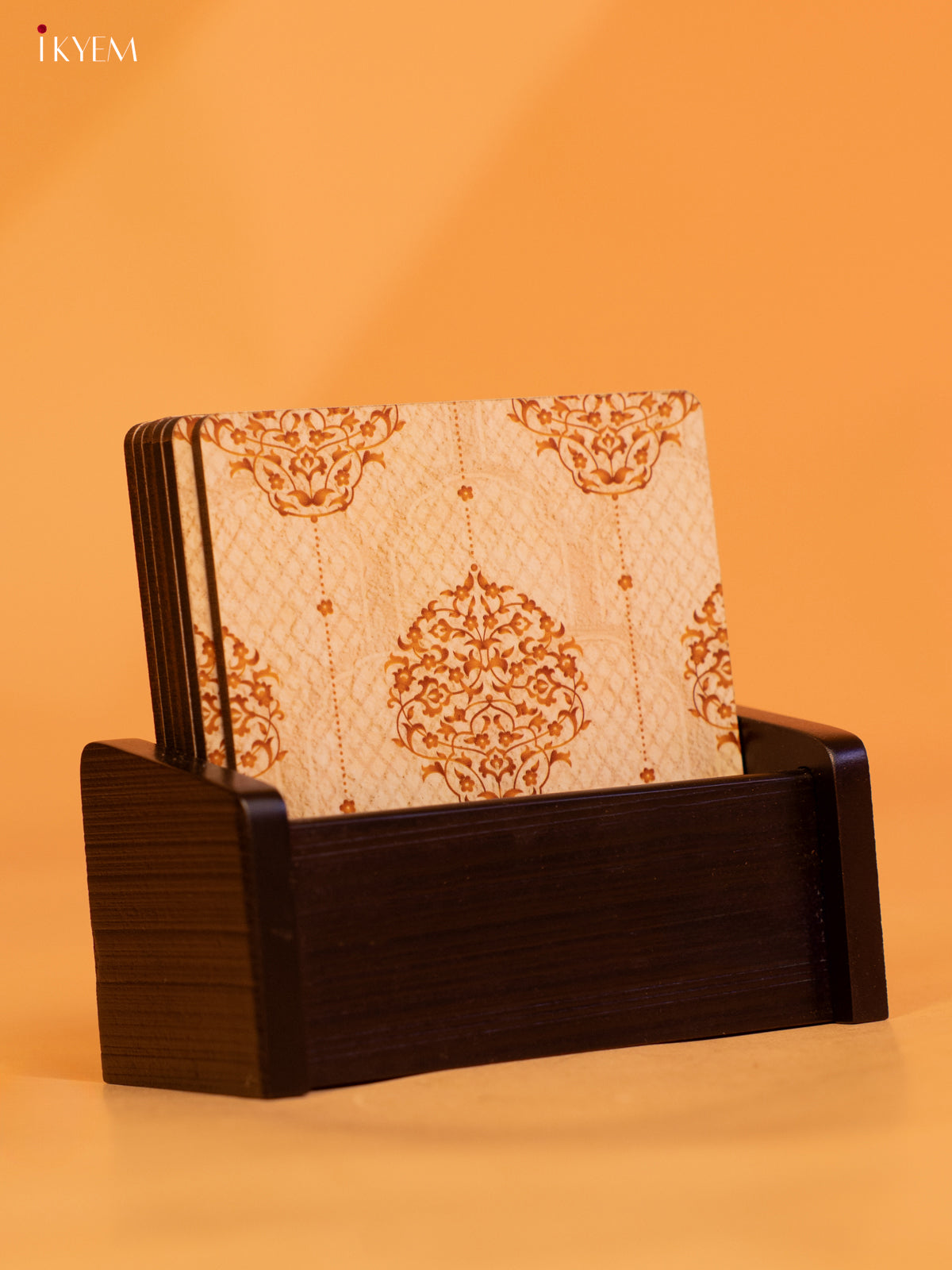 Mughal Aiden Wooden- Coaster set of 6 - KL18138