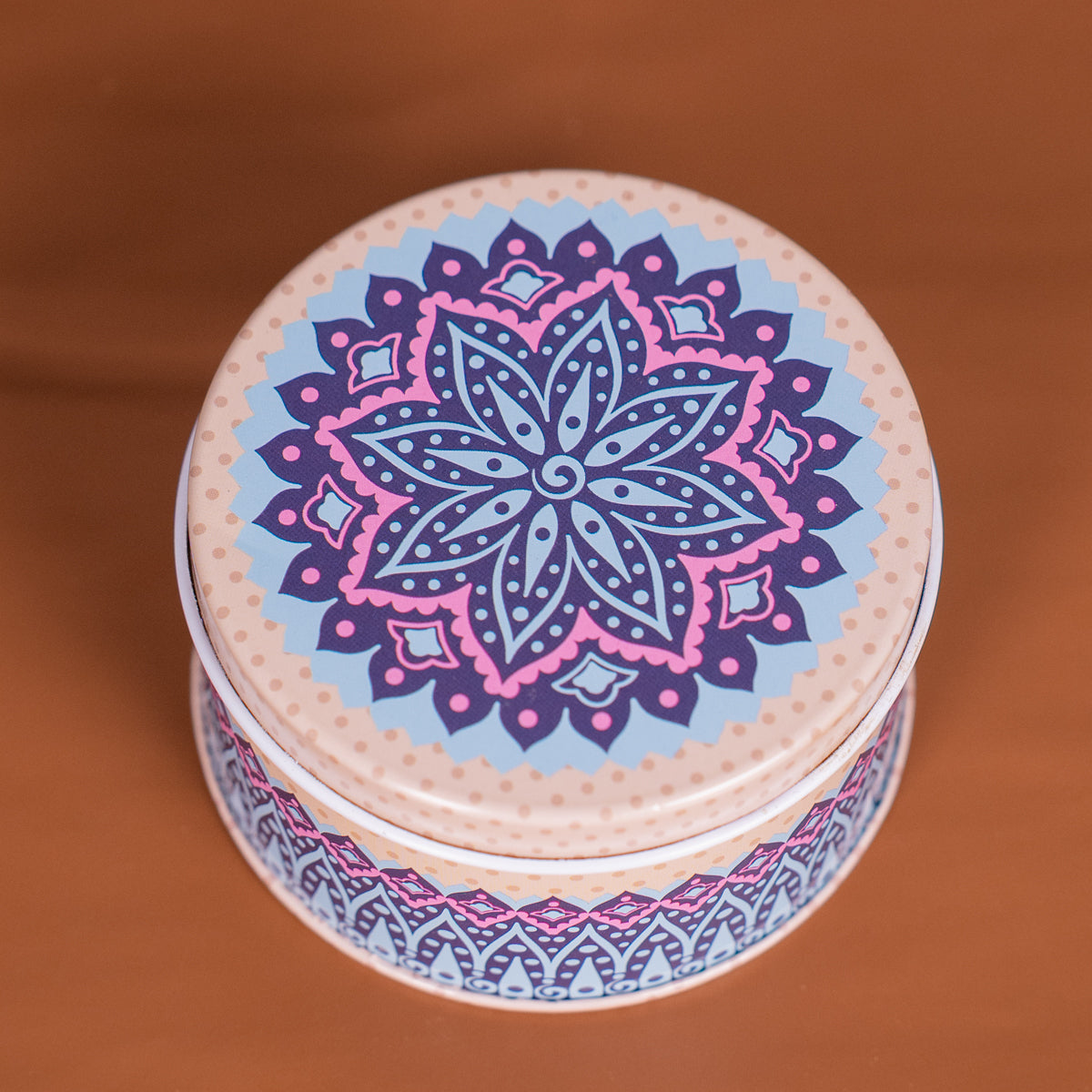 Round Decorative Tin Box - Multicolour - (3×3) Inch - KL26130 – Ikyem