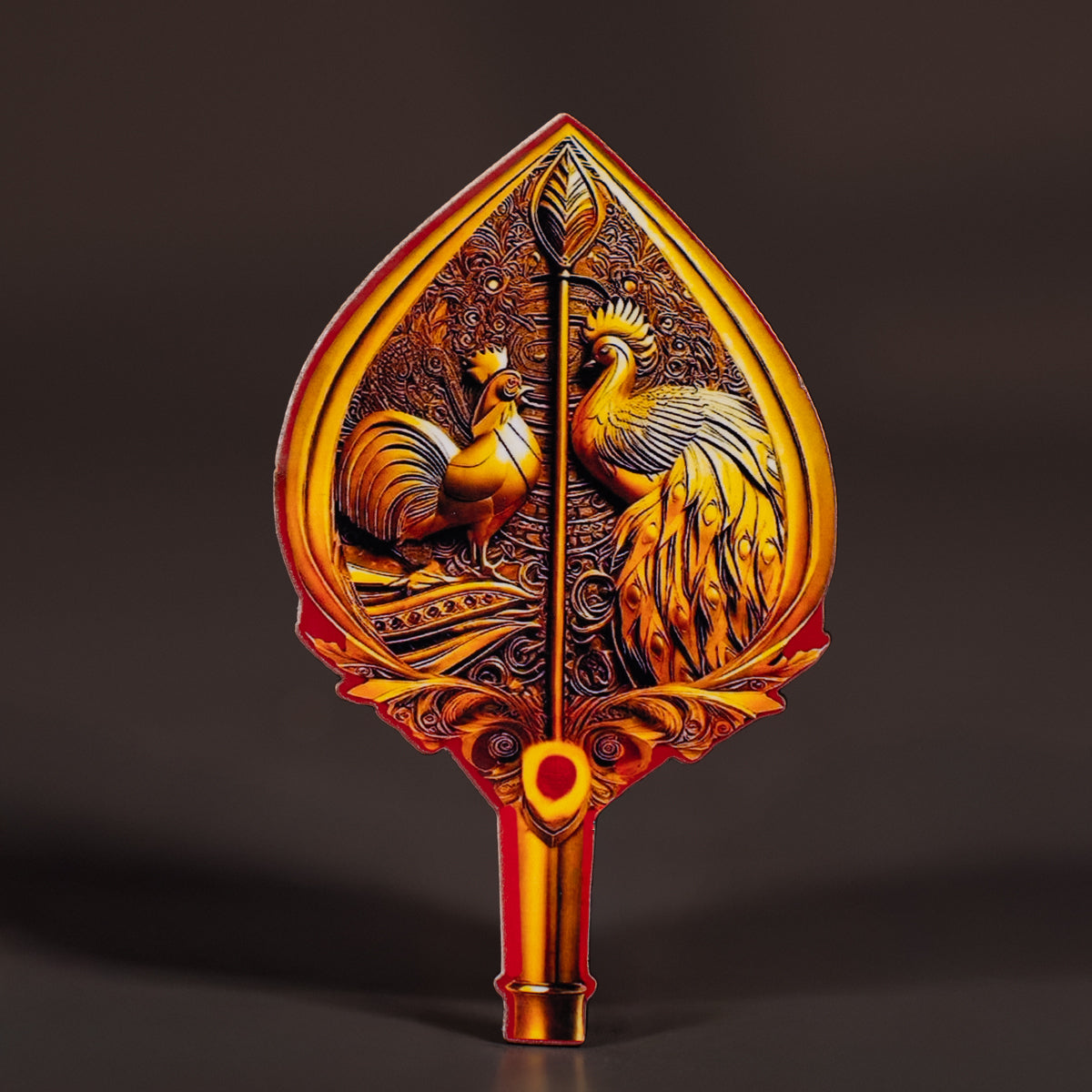 Peacock & Seval Printed Vel Fridge Magnet - 3.5 Inch - KN02123 – Ikyem