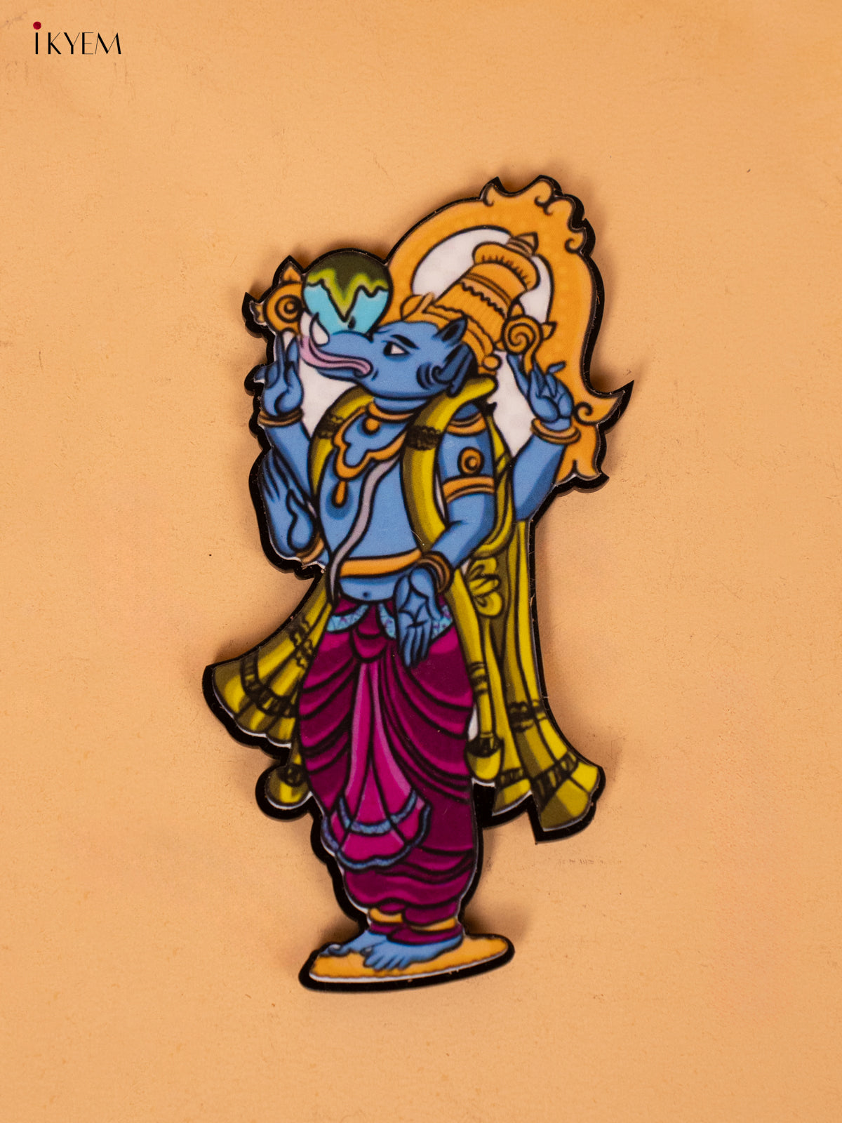 Lord Vishnu's Dasavatharam Printed Acrylic Fridge Magnets