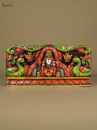 Luxurious Hand Carved Tirupathi Balaji Wooden Wall Panel 