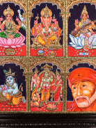 Luxurious Nine Deities Thanjavur Painting 1