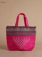 Luxurious Pink Kolam Printed Handbags