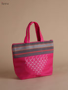 Luxurious Pink Kolam Printed Handbags 1